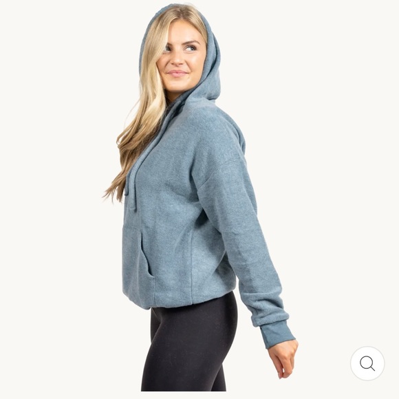 Soft serve shark steel Blue Hoodie - Picture 2 of 6